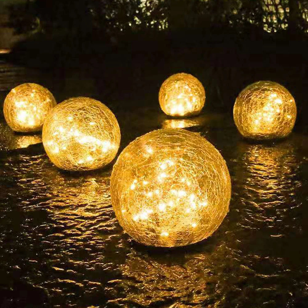 Led Crystal Globe Lichten Outdoor Waterdichte Tuin Decoratie Glazen Bol Licht Ground Gazon Lamp Vakantie Partij Decoratie