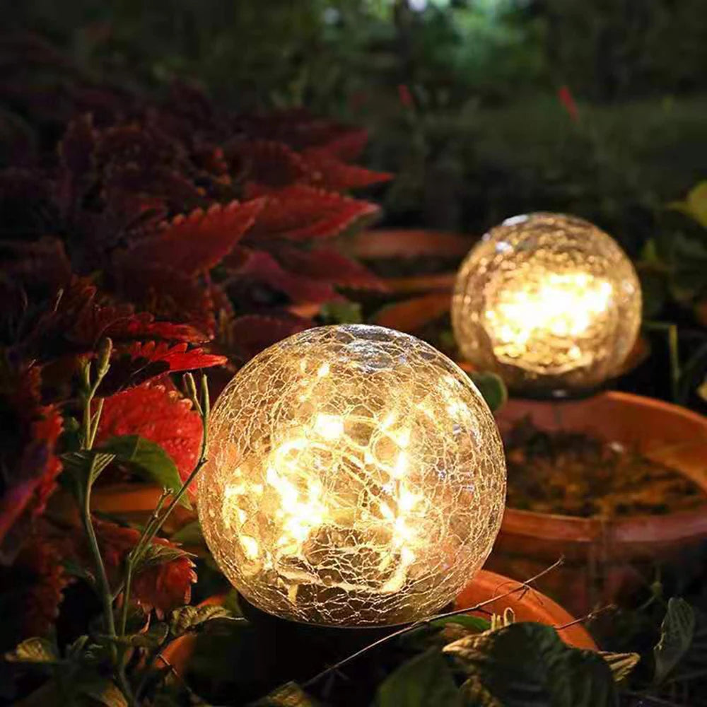 Led Crystal Globe Lichten Outdoor Waterdichte Tuin Decoratie Glazen Bol Licht Ground Gazon Lamp Vakantie Partij Decoratie